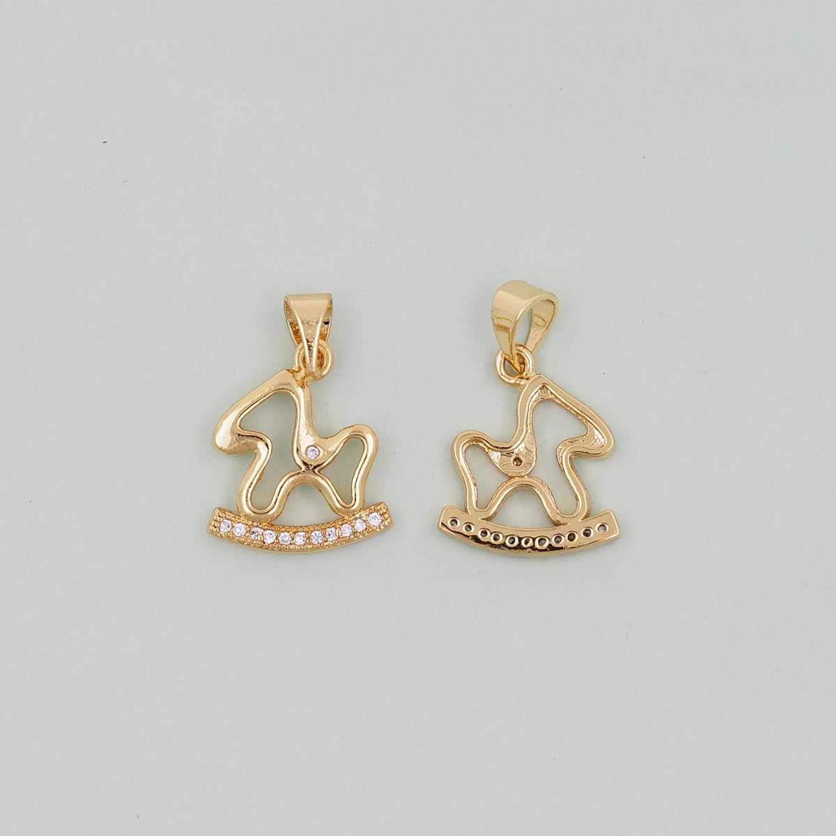 Gold Trojan horse Charms,18K Gold Filled Trojan horse Pendant,Trojan horse Charm Bracelet Necklace for DIY Jewelry Making Sup