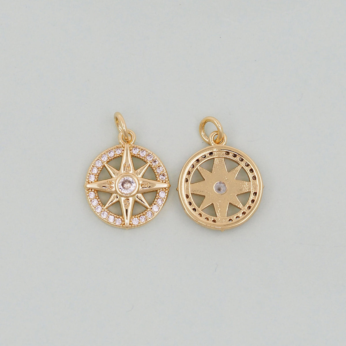 18K Gold Filled Star Charm Pendant for Jewelry Making