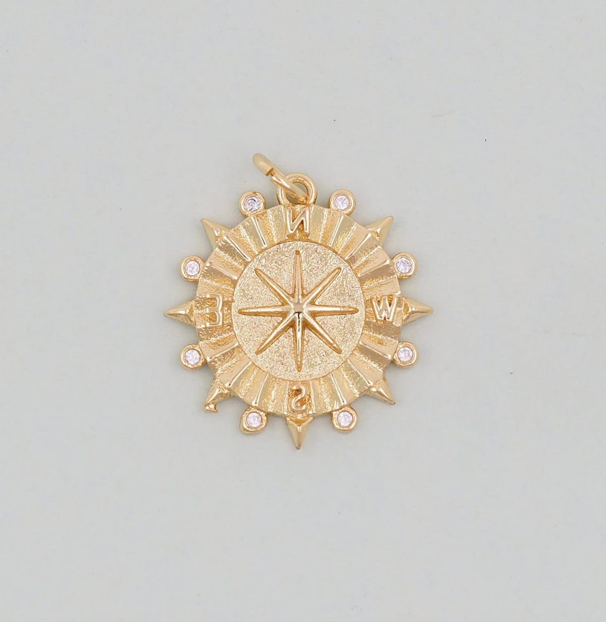 18K Gold Filled North Star Charm Pendant for Jewelry Making