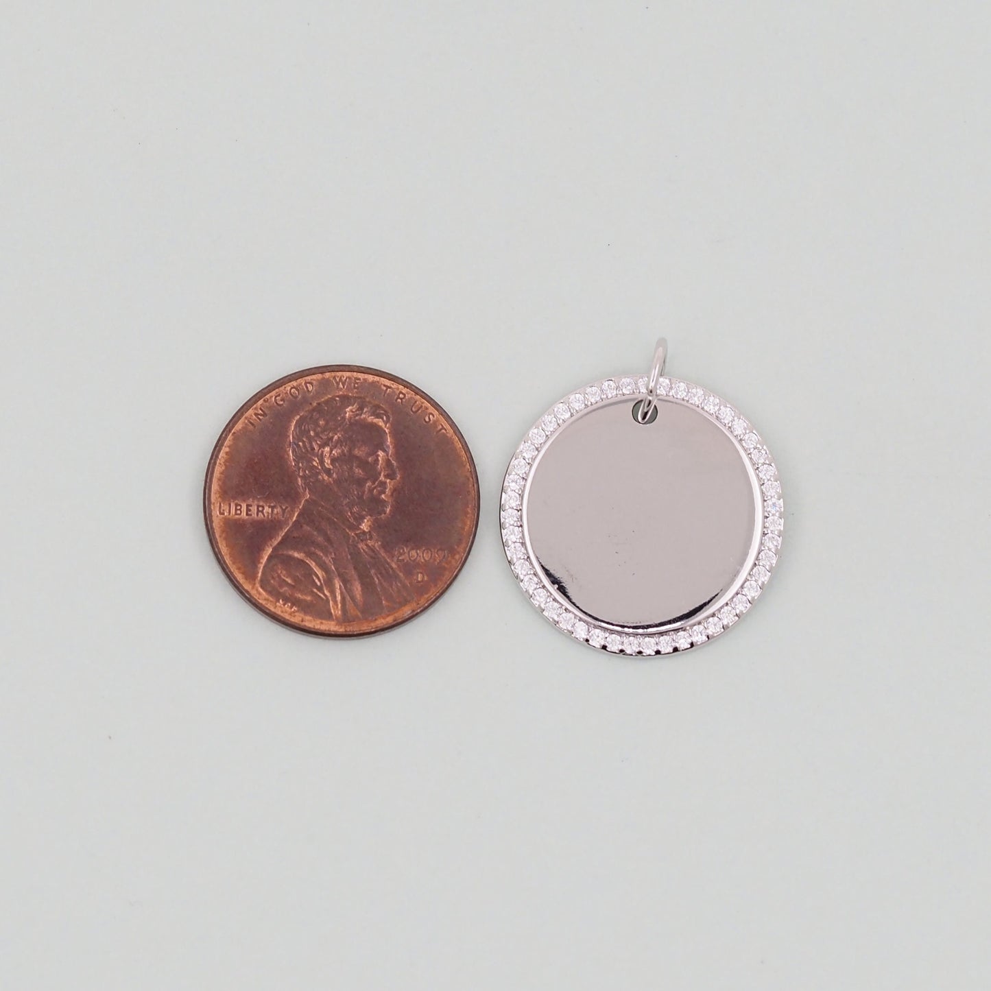 Gold Round Charms,18K Gold Filled Round Pendant,Silver geometry Charm Bracelet Necklace for DIY Jewelry Making Supply