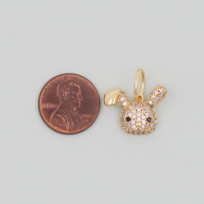 18K Gold Filled Hand Charm Pendant for Jewelry Making