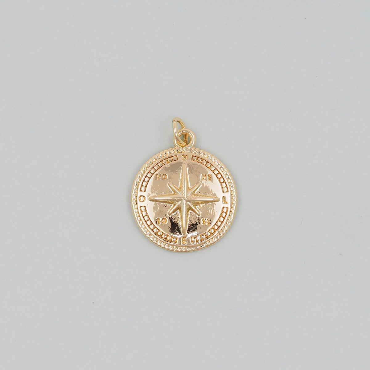 Gold Compass Charms,18K Gold Filled Starburst Pendant,North Star Charm Bracelet Necklace for DIY Jewelry Making Supply