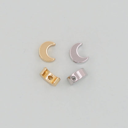 18K Gold Filled Moon Jewelry Beads 2 mm for Jewelry Making