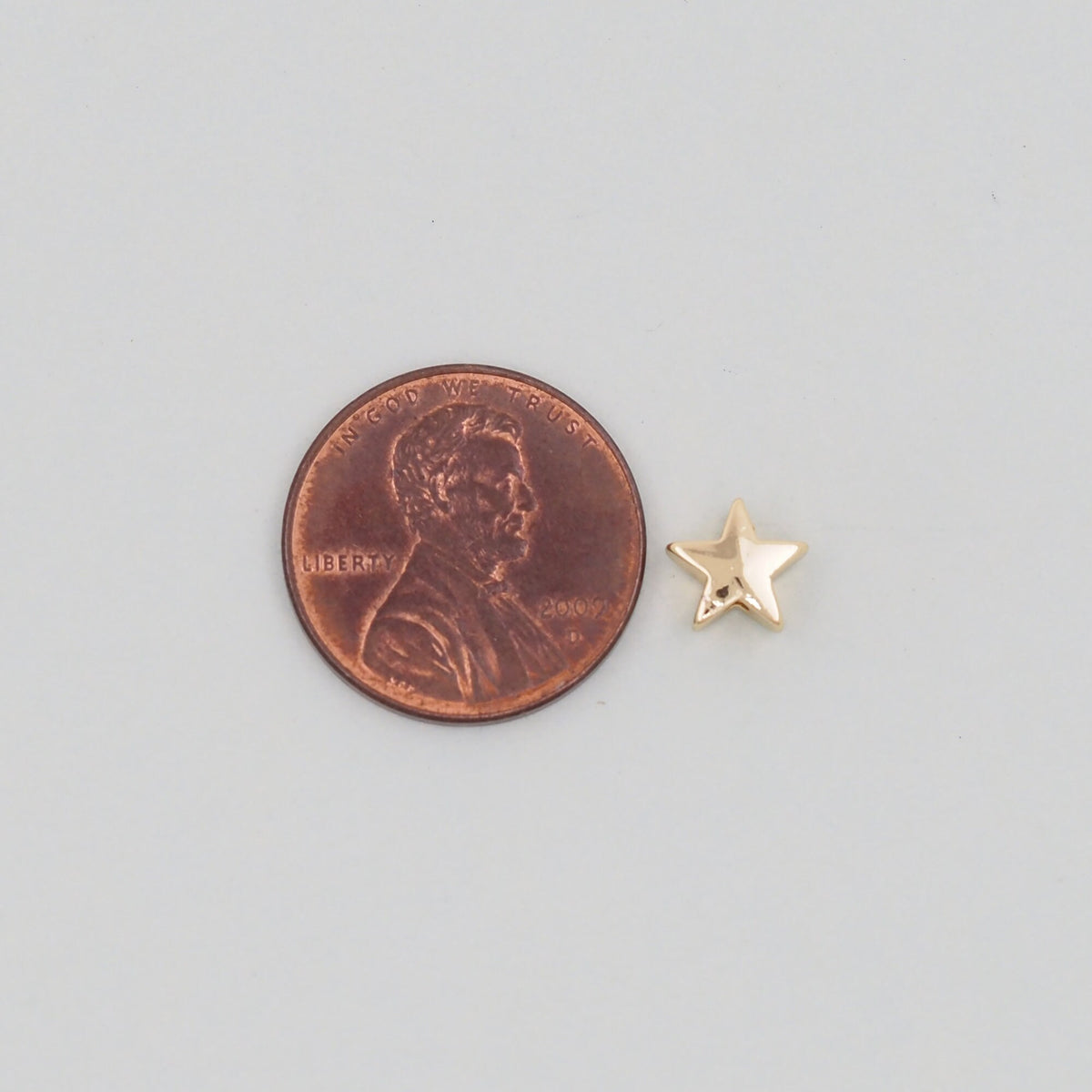 18K Gold Filled Star Jewelry Beads 2 mm for Jewelry Making