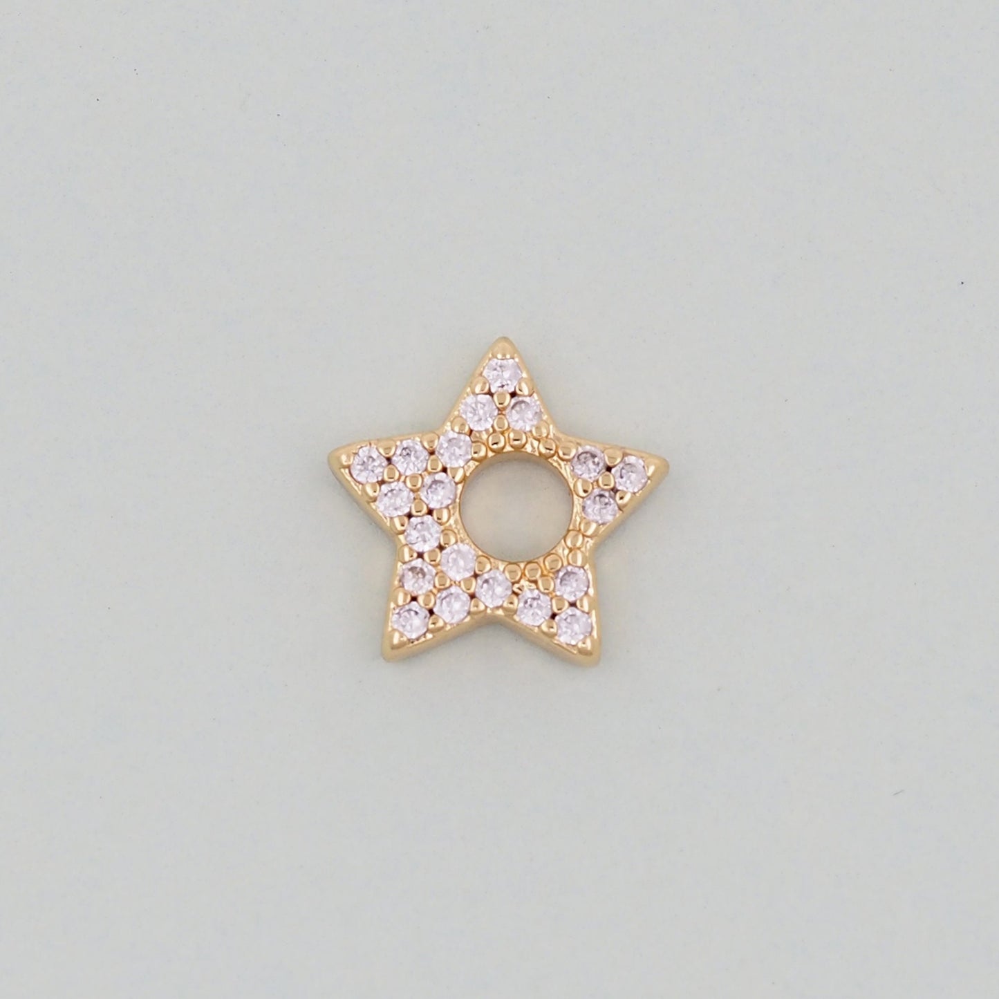 Gold Star Charms,18K Gold Filled Star Bracelet Necklace for DIY Jewelry Making Supply