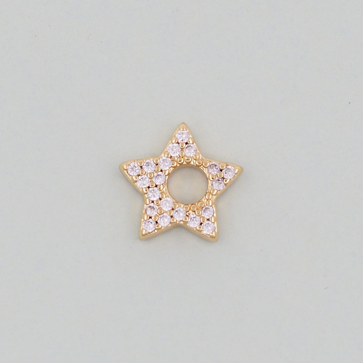 18K Gold Filled Star Charm Pendant for Jewelry Making