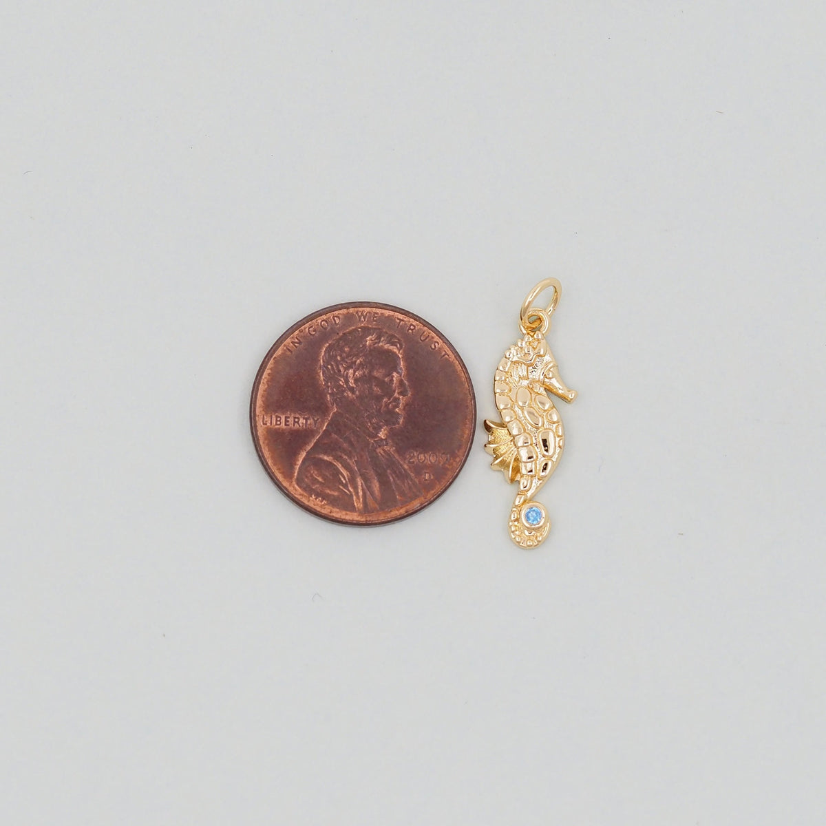 Gold seahorse Charms,18K Gold Filled seahorse Pendant,seahorse Charm Bracelet Necklace for DIY Jewelry Making Supply