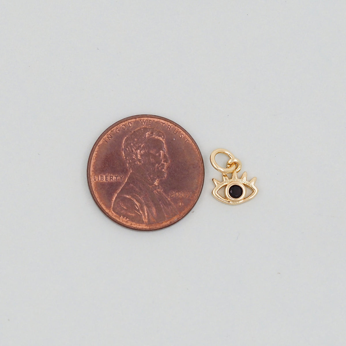 Gold Evil Eye Charms,18K Gold Filled Evil Eye Pendant,Evil Eye Charm Bracelet Necklace for DIY Jewelry Making Supply