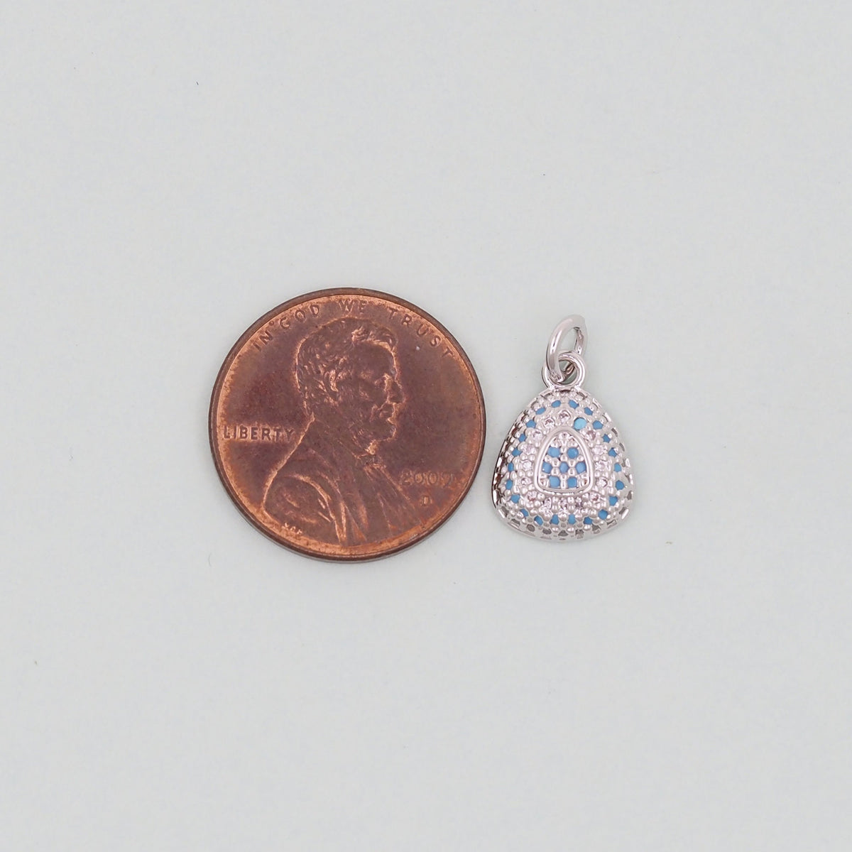 18K Gold Filled Hand CZ Charm Pendant for Jewelry Making