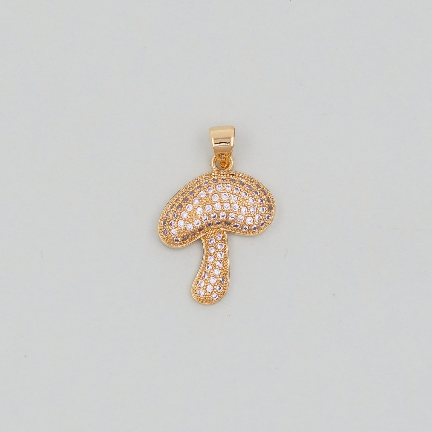 Gold mushroom Charms,18K Gold Filled mushroom Pendant,mushroom Charm Bracelet Necklace for DIY Jewelry Making Supply