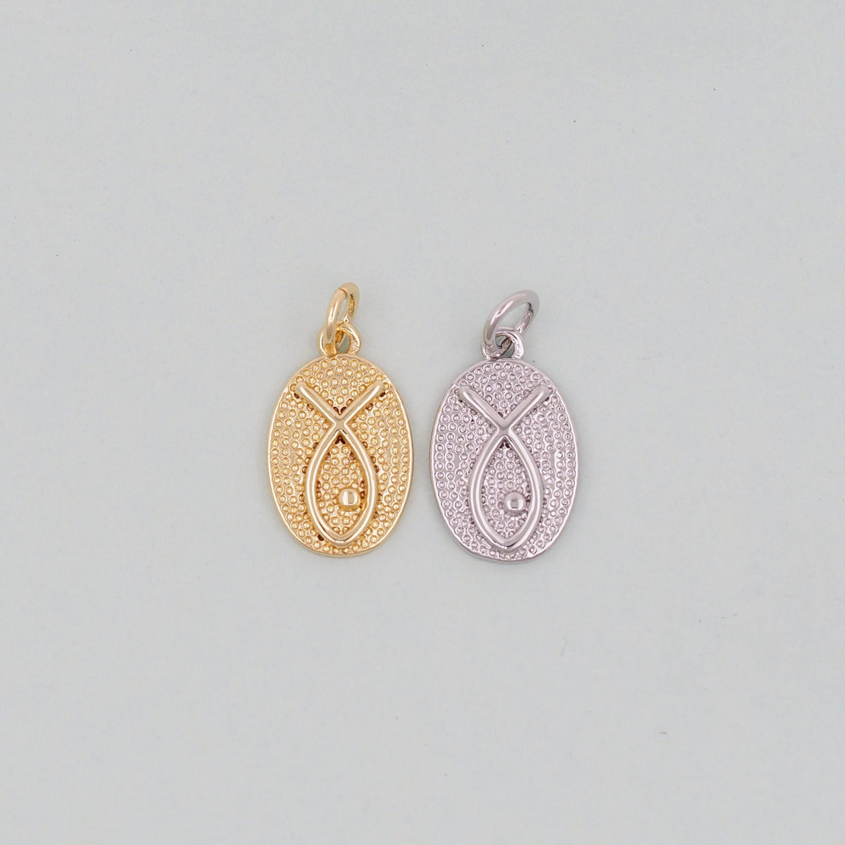18K Gold Filled Fish Charm Pendant for Jewelry Making