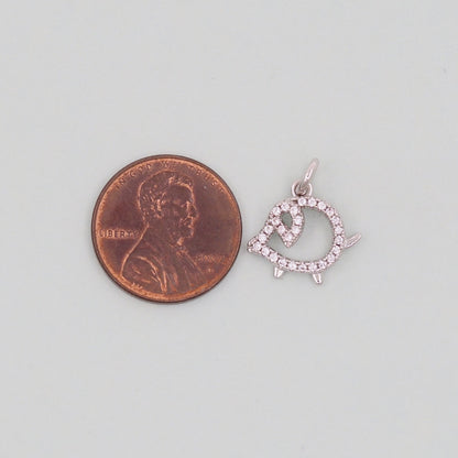 Gold Pig Charms,18K Gold Filled Pig Pendant,Silver Pig  Charm Bracelet Necklace for DIY Jewelry Making Supply