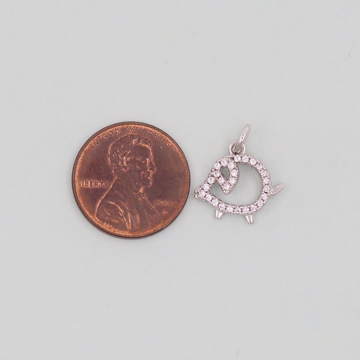 Gold Pig Charms,18K Gold Filled Pig Pendant,Silver Pig  Charm Bracelet Necklace for DIY Jewelry Making Supply