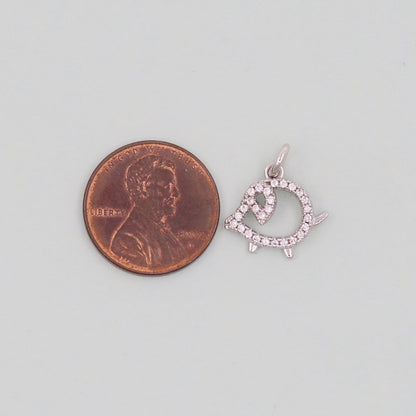 Gold Pig Charms,18K Gold Filled Pig Pendant,Silver Pig  Charm Bracelet Necklace for DIY Jewelry Making Supply