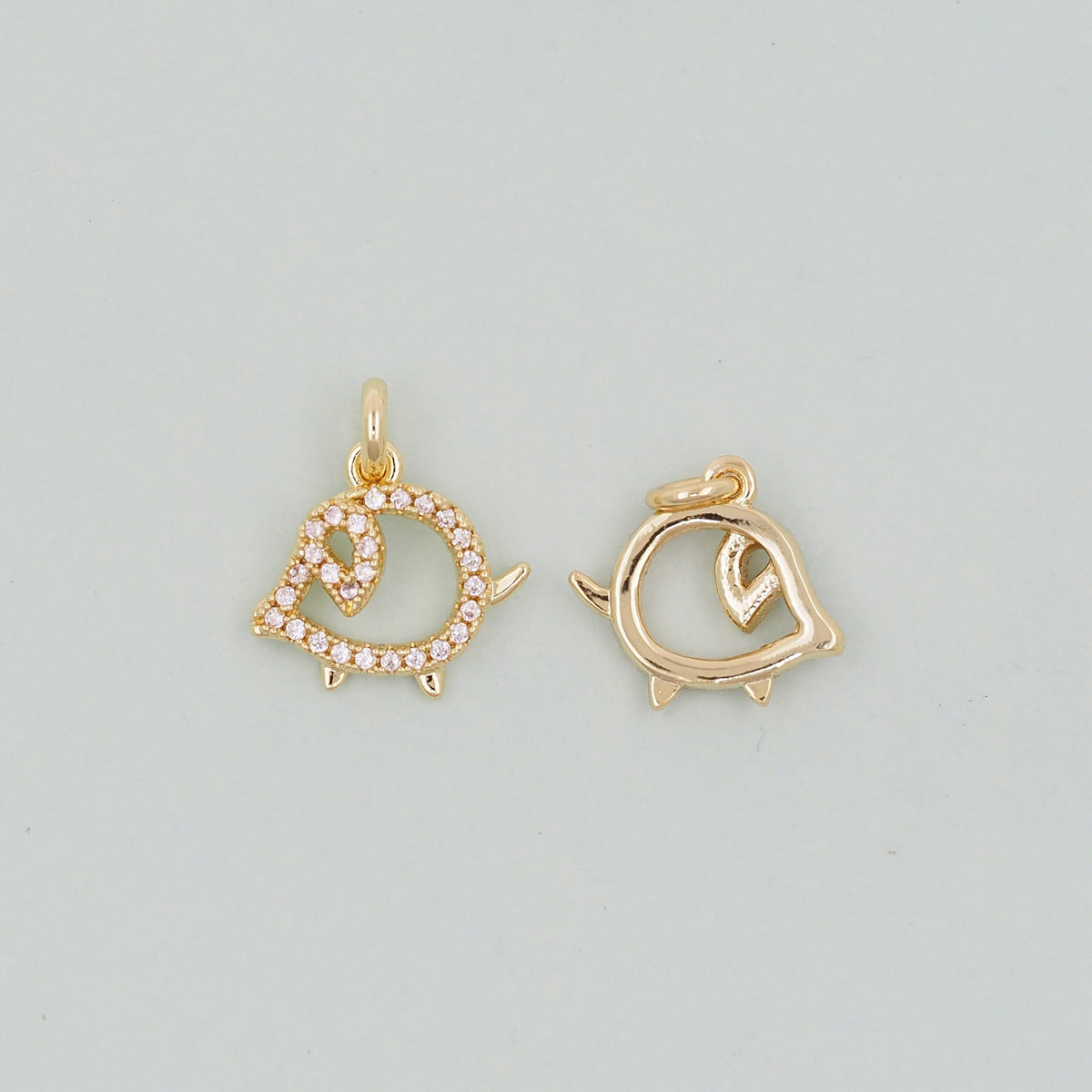 18K Gold Filled Hand Charm Pendant for Jewelry Making