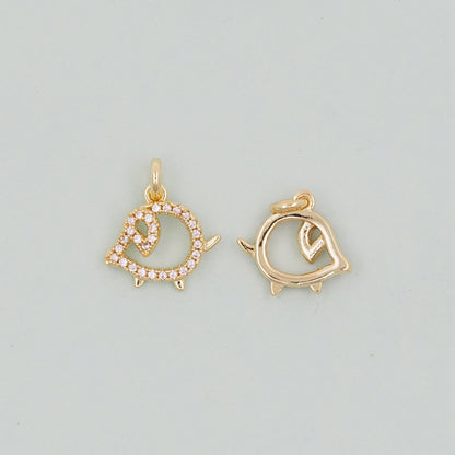 18K Gold Filled Hand Charm Pendant for Jewelry Making