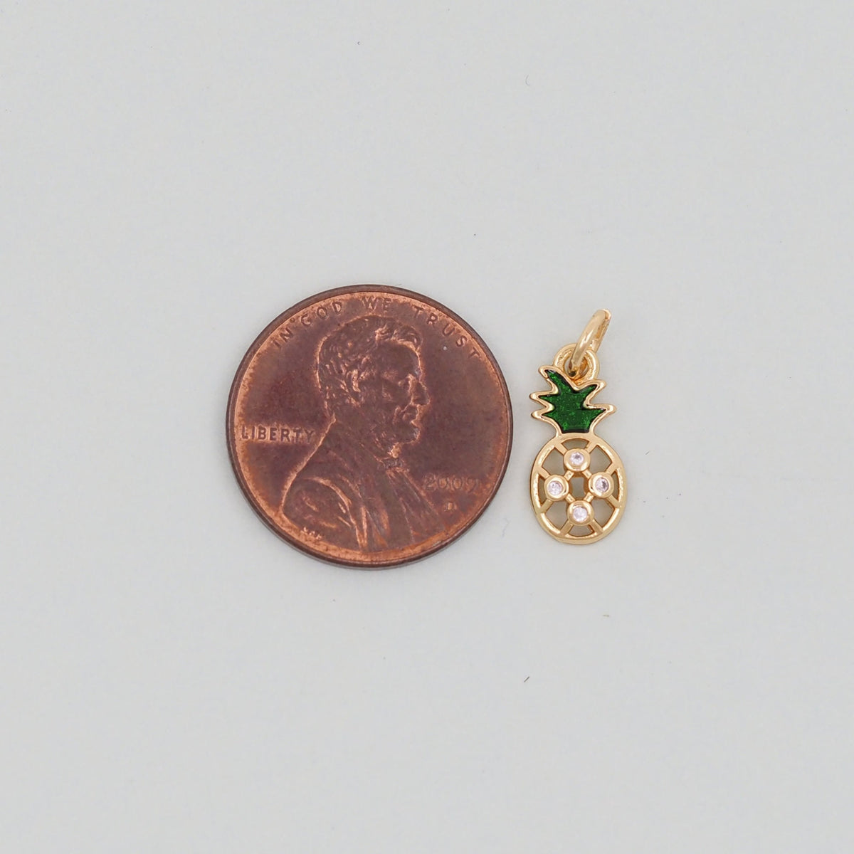 18K Gold Filled Apple Charm Pendant for Jewelry Making