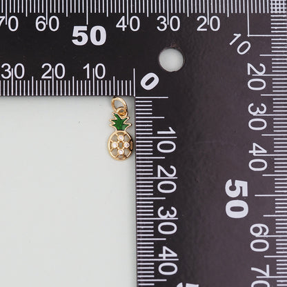 18K Gold Filled Apple Charm Pendant for Jewelry Making