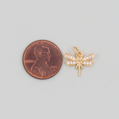 18K Gold Filled Charm Pendant for Jewelry Making
