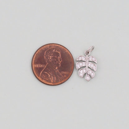 Gold Leaf Charms,18K Gold Filled Leaf Pendant,Silver Leaf Charm Bracelet Necklace for DIY Jewelry Making Supply