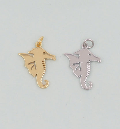 18K Gold Filled Horse Charm Pendant for Jewelry Making