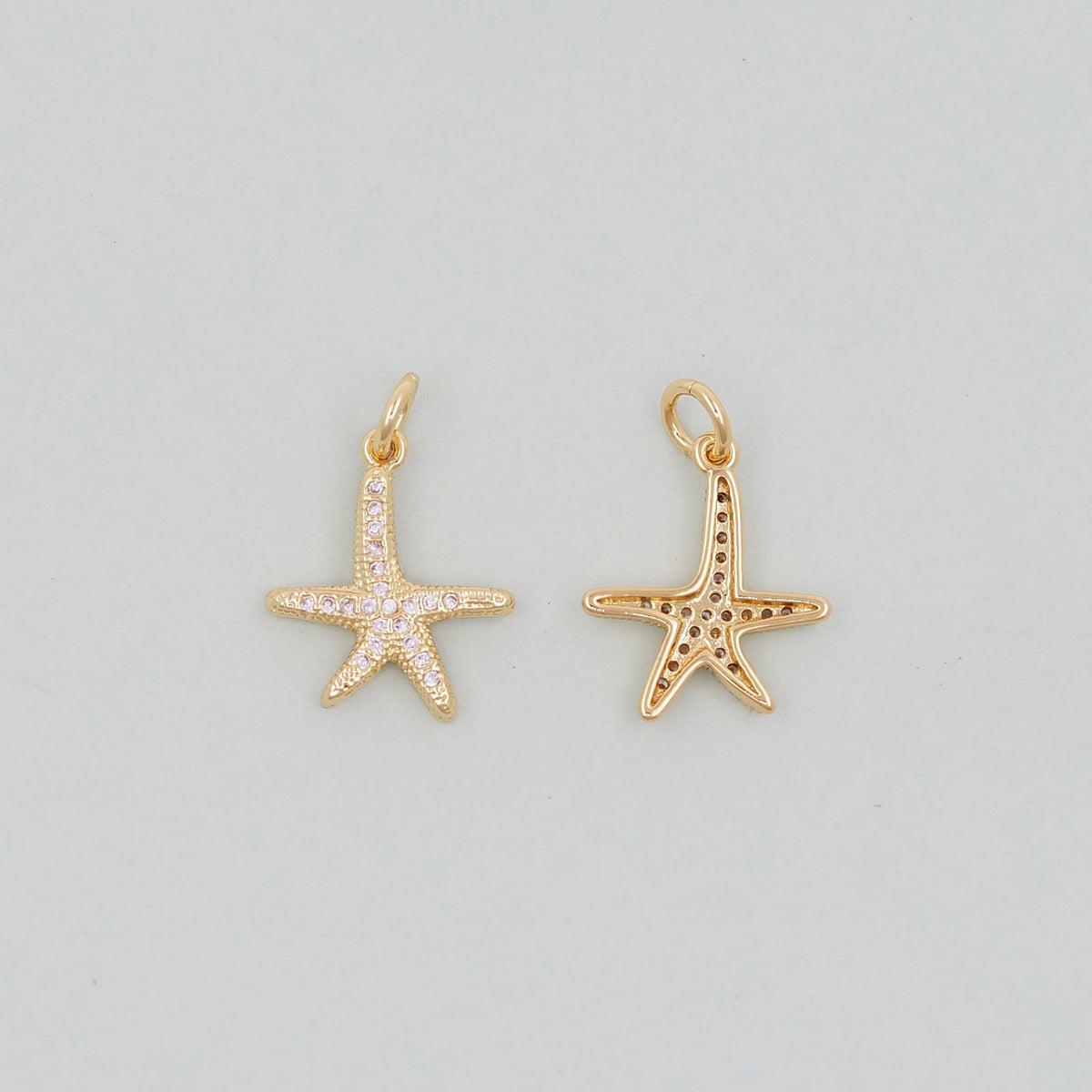 18K Gold Filled Star Charm Pendant for Jewelry Making