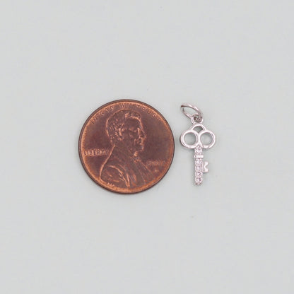 Gold Key Charms,18K Gold Filled Key Pendant,Key Charm Bracelet Necklace for DIY Jewelry Making Supply