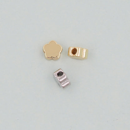 18K Gold Filled Flower Spacer Beads 2 mm for Jewelry Making