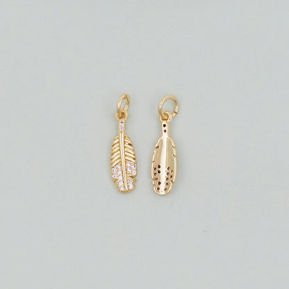 18K Gold Filled Hand Charm Pendant for Jewelry Making