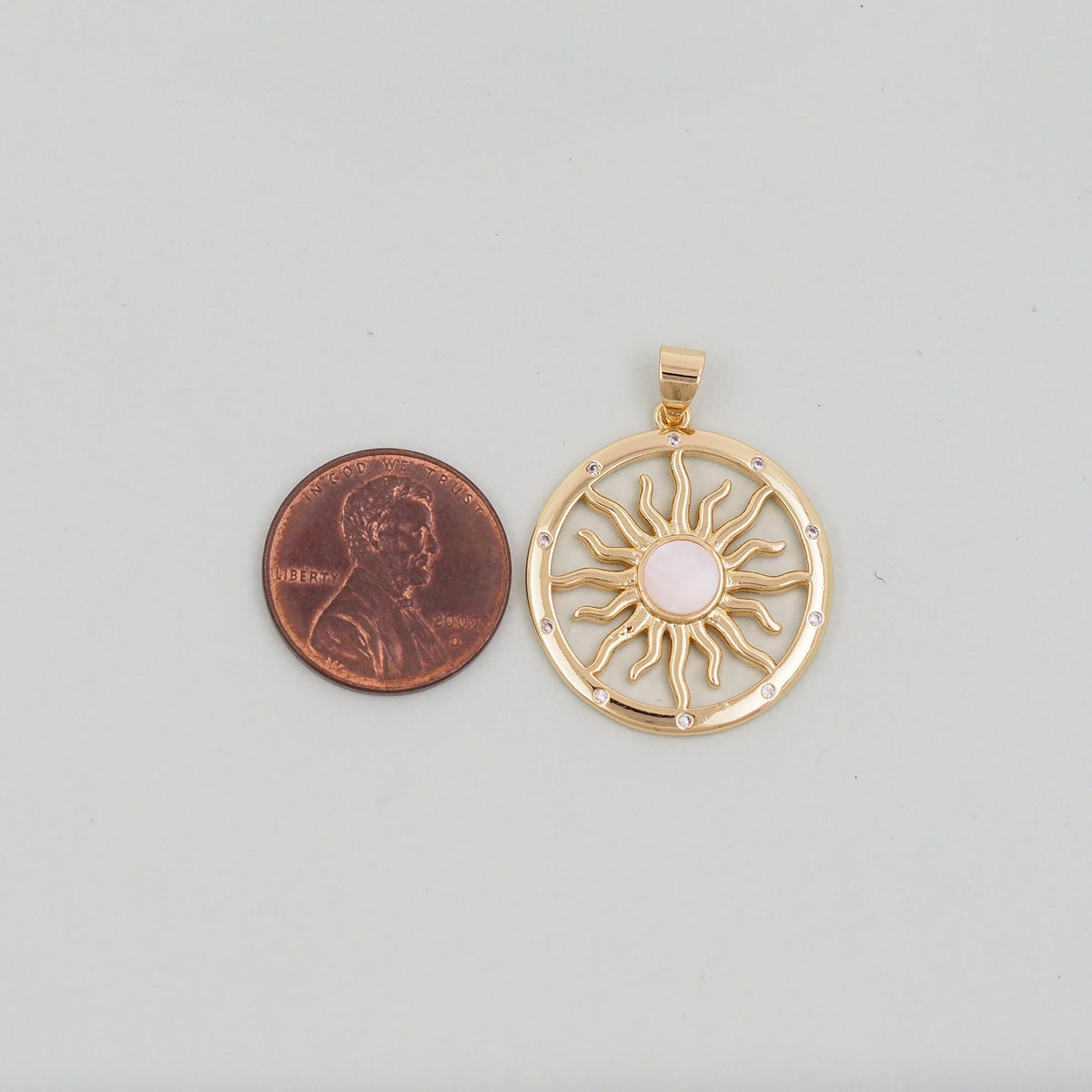 Gold Sun Charms,18K Gold Filled Sun Pendant,celestial  Charm Bracelet Necklace for DIY Jewelry Making Supply