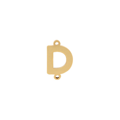 Gold letter Charms,18K Gold Filled letter Pendant,initial Charm Bracelet Necklace for DIY Jewelry Making Supply