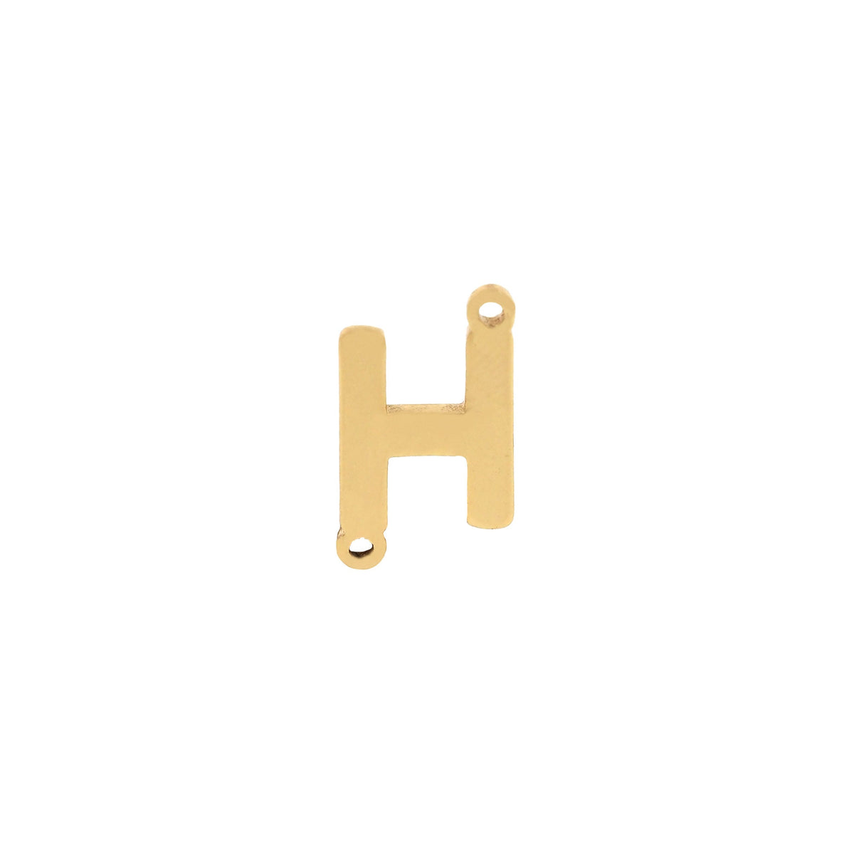Gold letter Charms,18K Gold Filled letter Pendant,initial Charm Bracelet Necklace for DIY Jewelry Making Supply