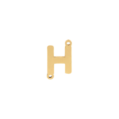 Gold letter Charms,18K Gold Filled letter Pendant,initial Charm Bracelet Necklace for DIY Jewelry Making Supply