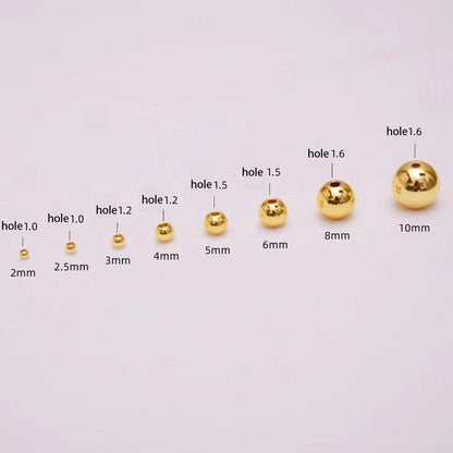 Round Round Beads 2 mm, 3 mm for Jewelry Making
