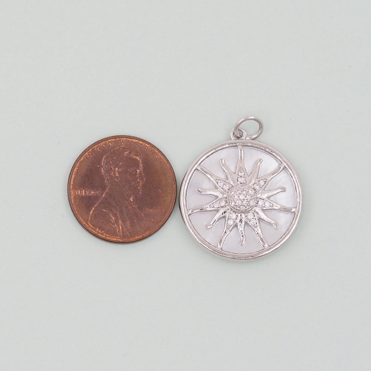18K Gold Filled Sun Charm Pendant for Jewelry Making