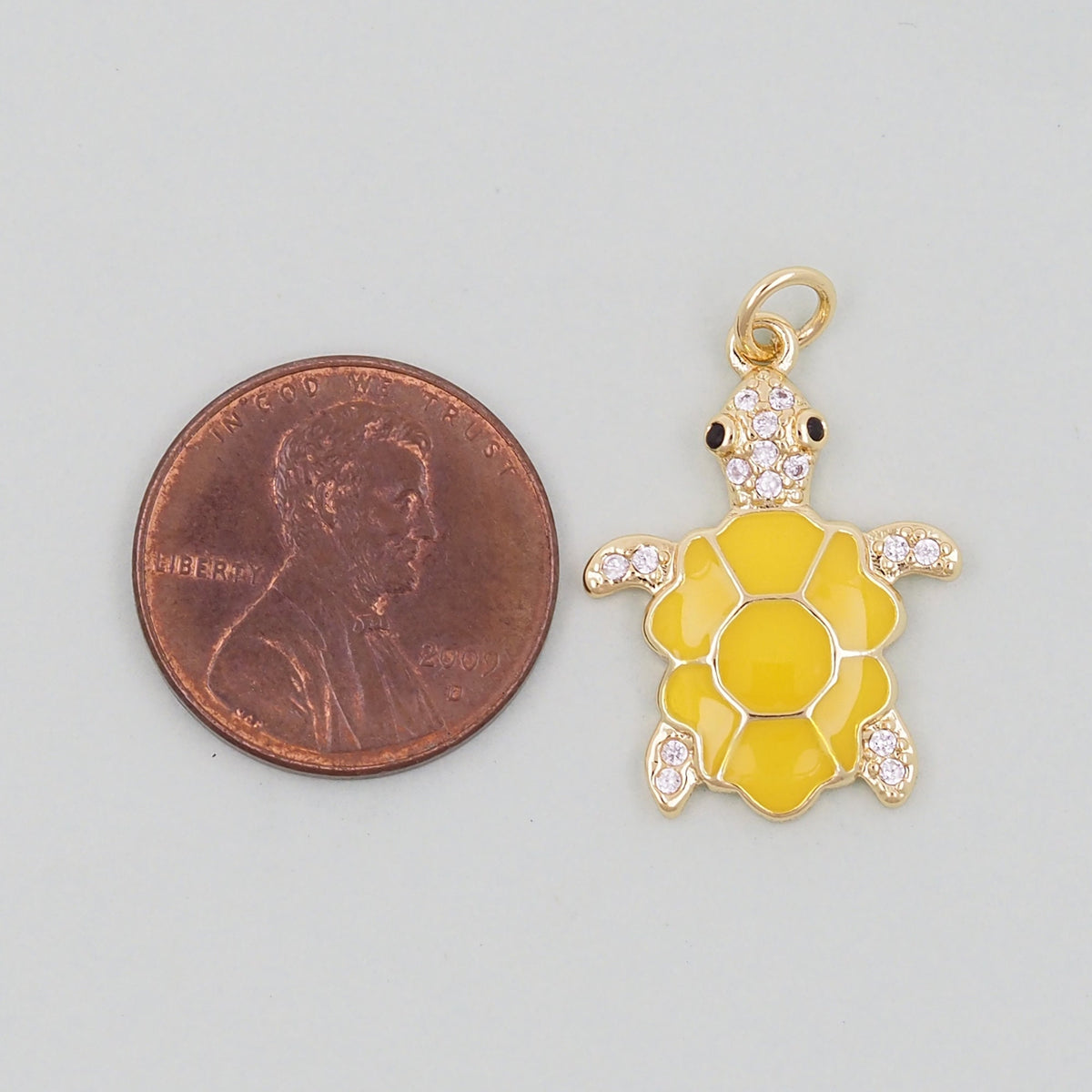 Gold turtle Charms,18K Gold Filled turtle Pendant,turtle Charm Bracelet Necklace for DIY Jewelry Making Supply