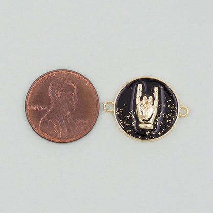 18K Gold Filled Hand Charm Pendant for Jewelry Making