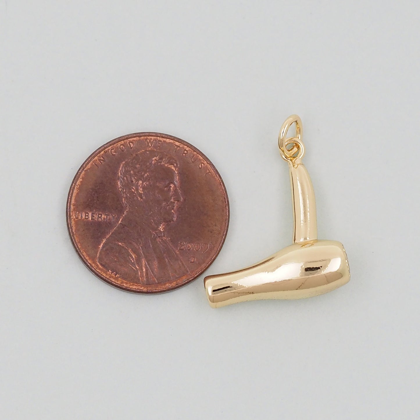 Gold hair dryer Charms,18K Gold Filled hair dryer Pendant,hair dryer Charm Bracelet Necklace for DIY Jewelry Making Supply