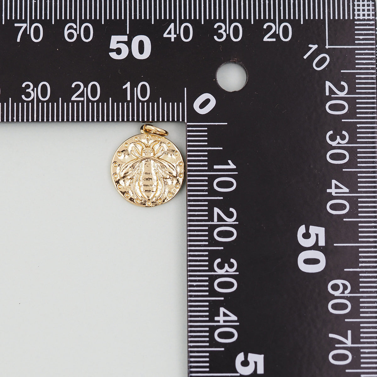 Gold Bee Charms,18K Gold Filled Bee Pendant,Bee Charm Bracelet Necklace for DIY Jewelry Making Supply