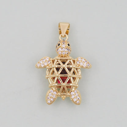 Gold turtle Charms,18K Gold Filled turtle Pendant,turtle Charm Bracelet Necklace for DIY Jewelry Making Supply