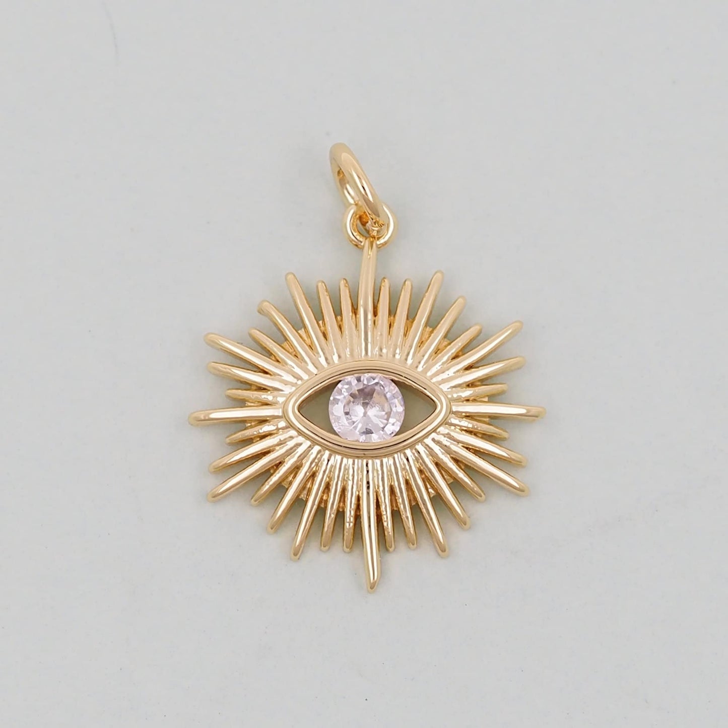Gold Evil Eye Charms,18K Gold Filled Evil Eye Pendant,Evil Eye Charm Bracelet Necklace for DIY Jewelry Making Supply
