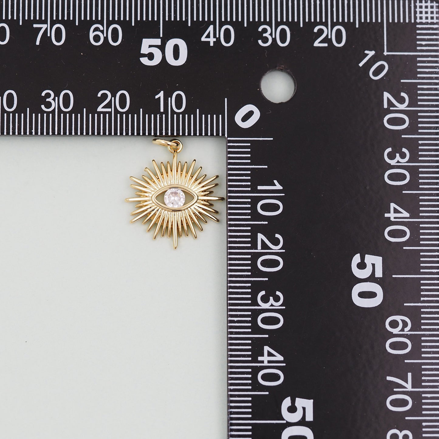 Gold Evil Eye Charms,18K Gold Filled Evil Eye Pendant,Evil Eye Charm Bracelet Necklace for DIY Jewelry Making Supply