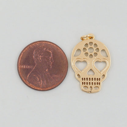 18K Gold Filled Hand Charm Pendant for Jewelry Making