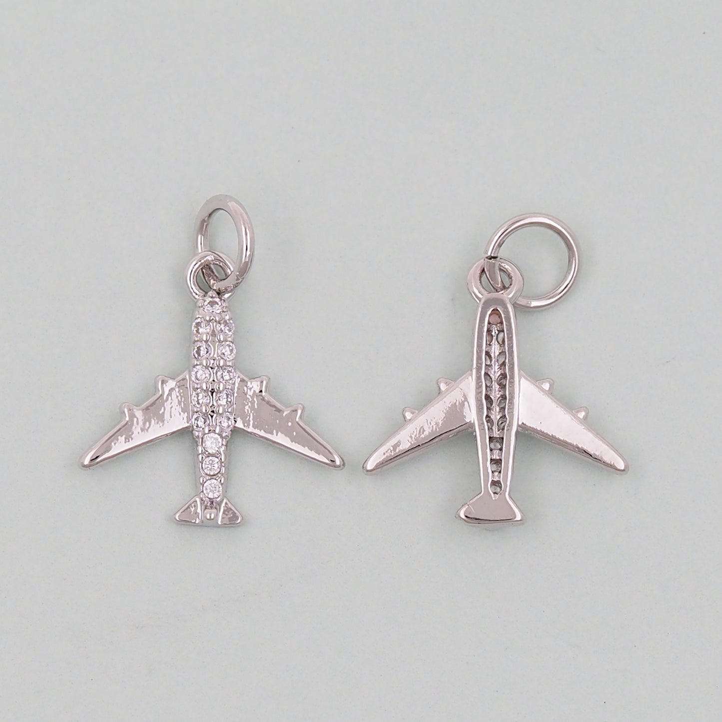 Silver airplane Charms,airplane Pendant,airplane Charm Bracelet Necklace for DIY Jewelry Making Supply