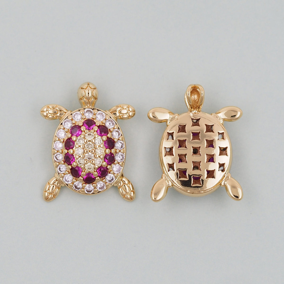 Gold turtle Charms,18K Gold Filled turtle Pendant,turtle Charm Bracelet Necklace for DIY Jewelry Making Supply