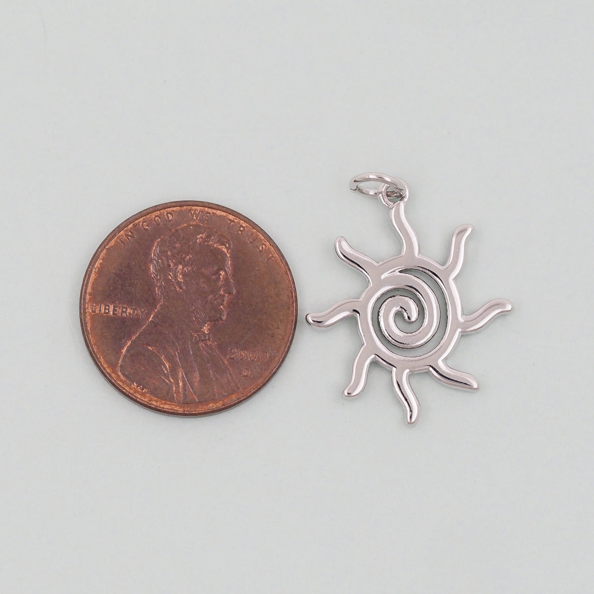 18K Gold Filled Sun Charm Pendant for Jewelry Making