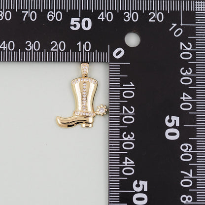 18K Gold Filled Hand Charm Pendant for Jewelry Making