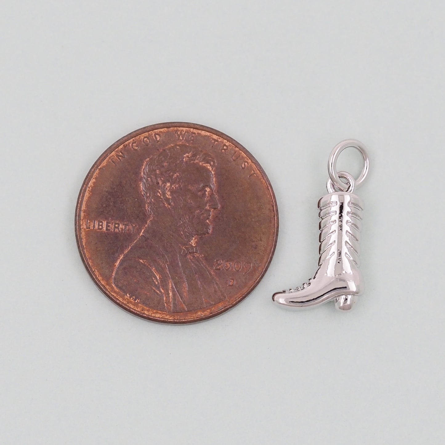 Gold Cowboy Boots Charms,18K Gold Filled Boots  Pendant,Boots Charm Bracelet Necklace for DIY Jewelry Making Supply