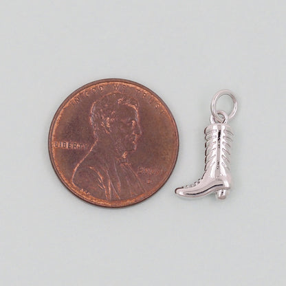 Gold Cowboy Boots Charms,18K Gold Filled Boots  Pendant,Boots Charm Bracelet Necklace for DIY Jewelry Making Supply