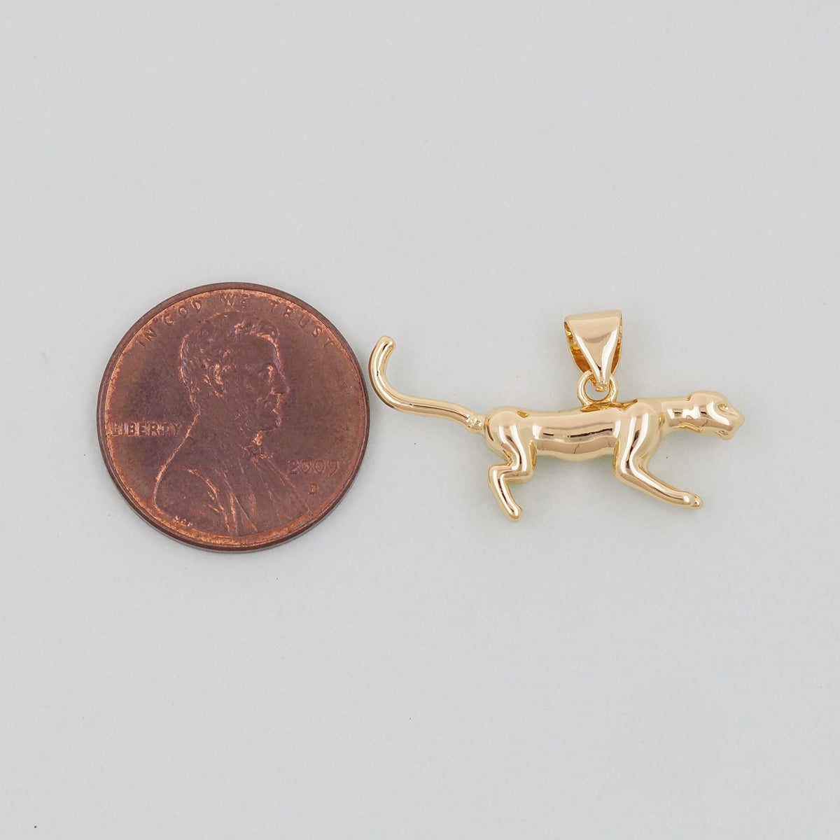 Gold leopard Charms,18K Gold Filled leopard Pendant,leopard Charm Bracelet Necklace for DIY Jewelry Making Supply